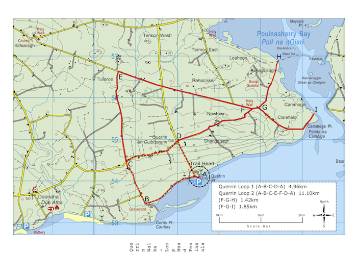 Querrin Walks Routemap